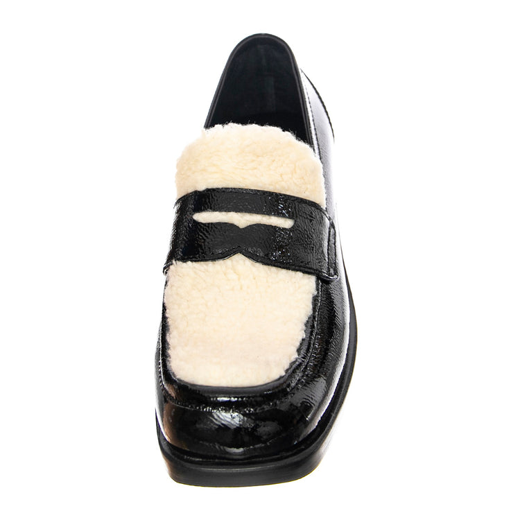 Sorbonne-F - Mocassini Donna Neri / Bianchi / Ivory JCSJC93821-BLA . JEFFREY CAMPBELL 