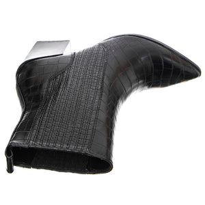 Renewed - Stivaletti Profilo alla Caviglia Donna Neri / Croco SMSRENEWED-BLK . STEVE MADDEN 