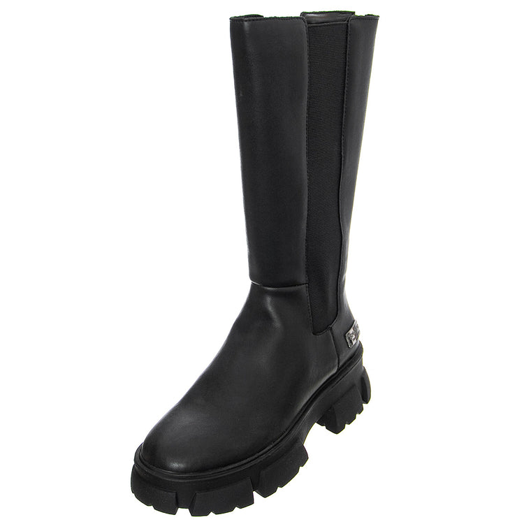 TRANSCEND BLACK LEATHER - Stivali Alti Donna Neri SMSTRANSCEND-BLK . STEVE MADDEN 