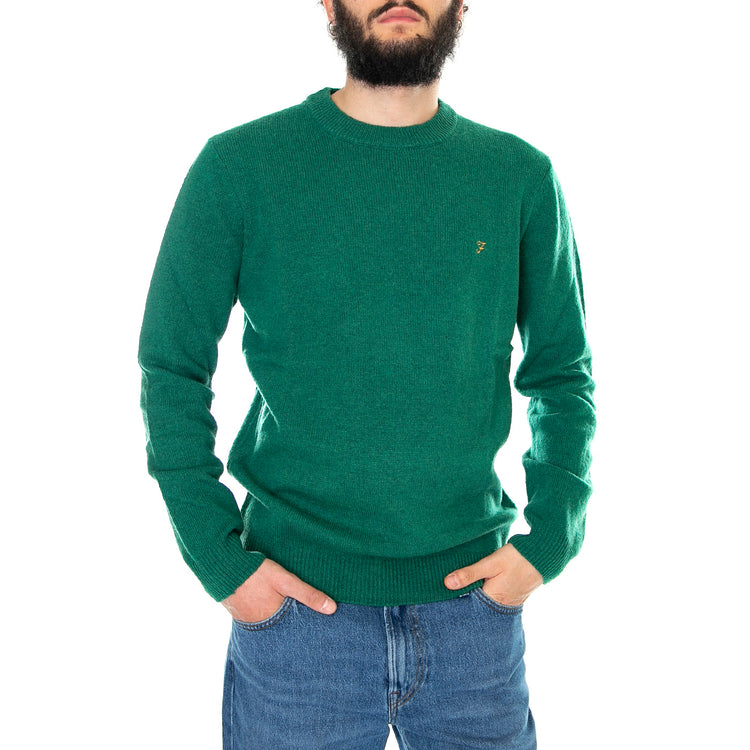Birchall Crew Sweat Green Aloe - Maglione Girocollo Uomo Verde F4GFB042-316 . FARAH 