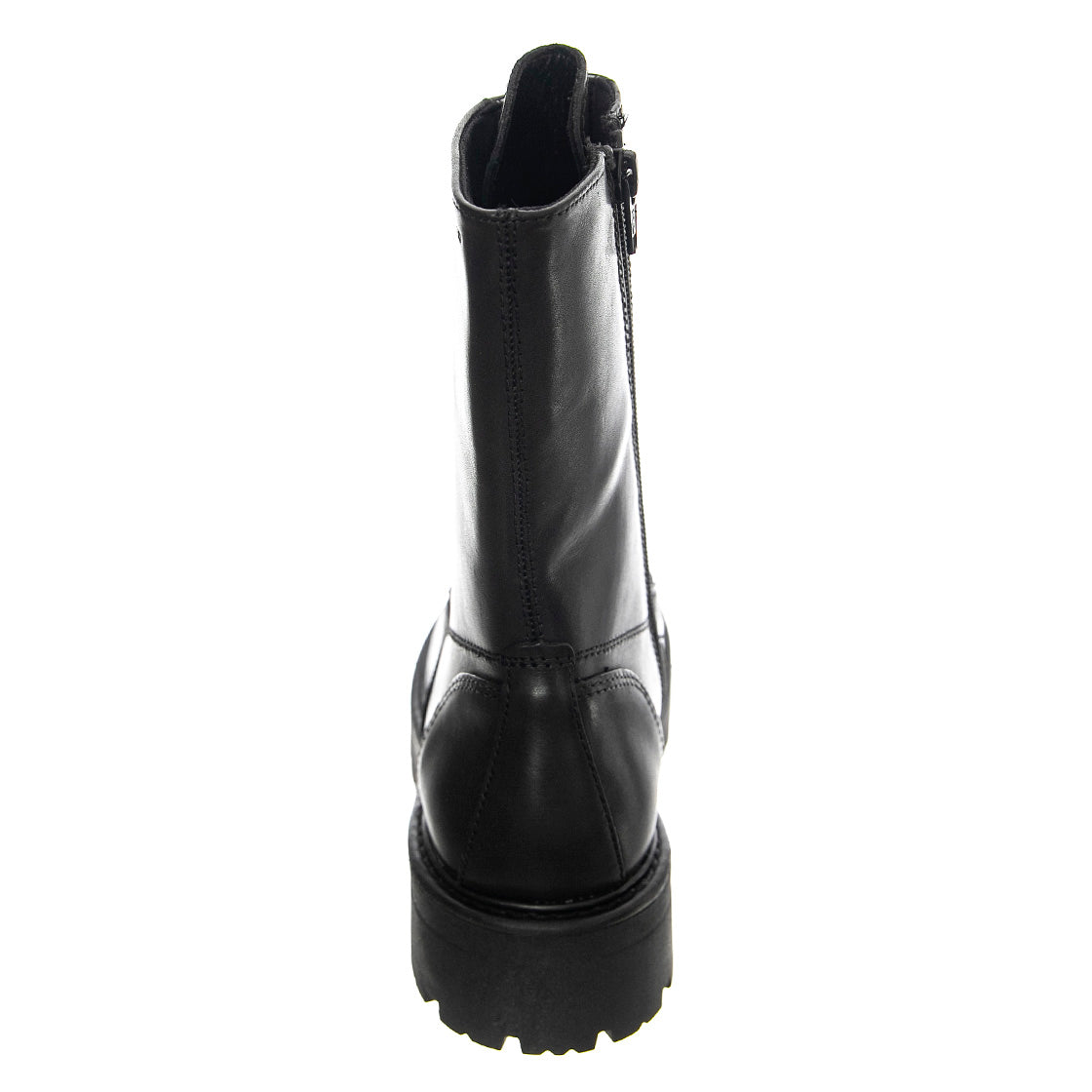 Cosmo 2.0 Cow Leather Black Boots Low Heel Chunky - Stivali Stringati Donna Neri VBS5455-101-20 . VAGABOND 