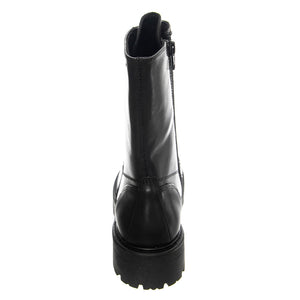 Cosmo 2.0 Cow Leather Black Boots Low Heel Chunky - Stivali Stringati Donna Neri VBS5455-101-20 . VAGABOND 