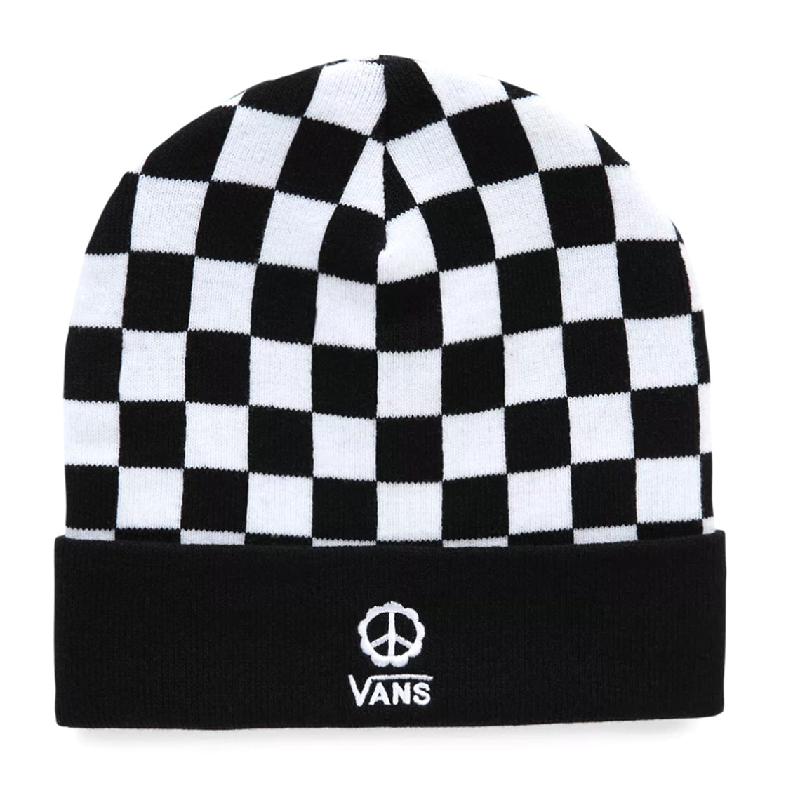 Breakin Out Beanie Peac Black / White - Cappellino a Cuffia Nero / Bianco / Checkerboard VN0A7YSN63M1 . VANS 