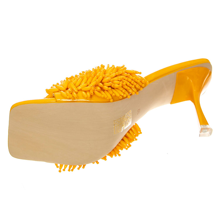 Beaded-Me Yellow Patent Pu+Beads - Sandali Donna Arancioni JCSJC-927-21-5-YEL . JEFFREY CAMPBELL 