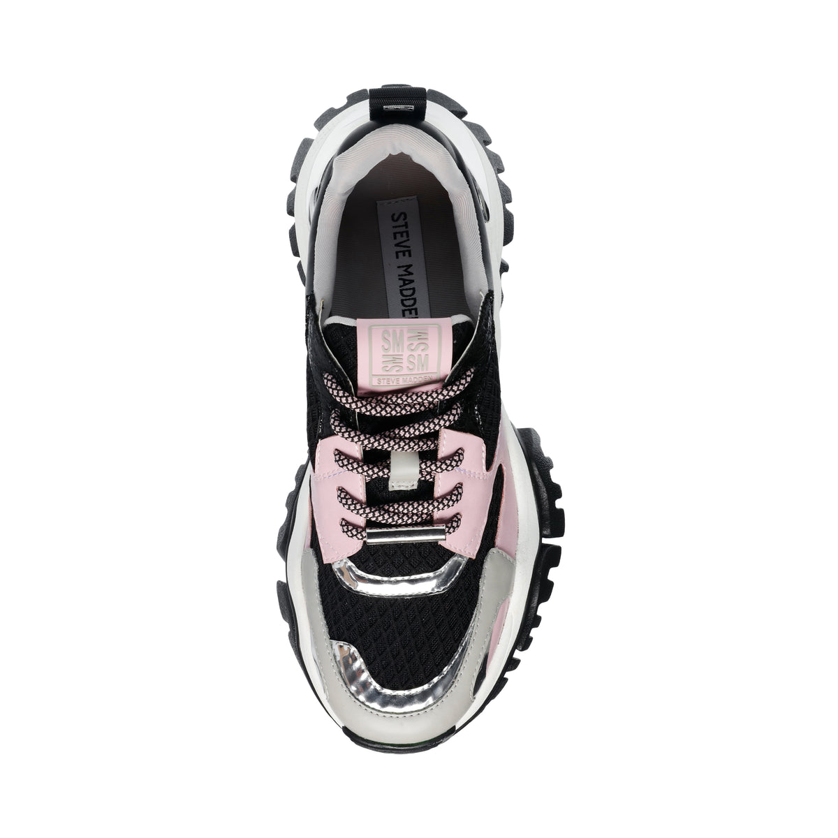 Trilling Pink / Blk - Scarpe Stringate Profilo Basso Donna Rosa / Nere SMPTHRILLING-PIN . STEVE MADDEN 