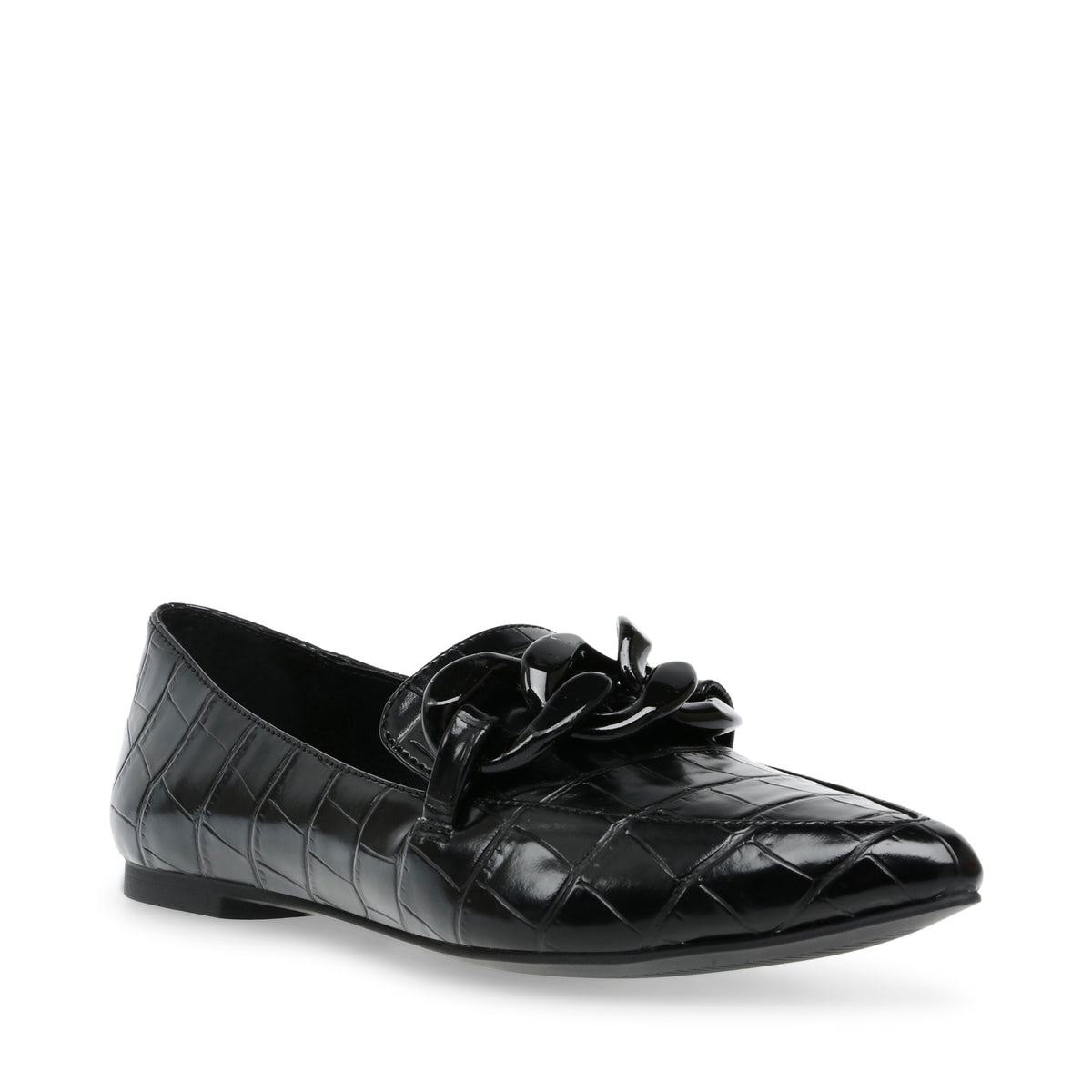 Famed Black Croc - Scarpe Basse Donna Nere SMSFAMED-BLA . STEVE MADDEN 