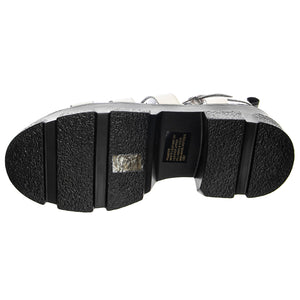 Pioneer White Leat - Sandali Donna Bianchi / Neri SMSPIONEER-WHI . STEVE MADDEN 