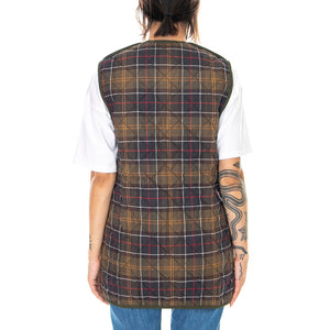 QUILTED WAISTCOAT ZIP IN LINER OLIVE/CLASSIC - Giacca Smanicata Uomo Marrone MLI0001-GN92-FW23 . BARBOUR 
