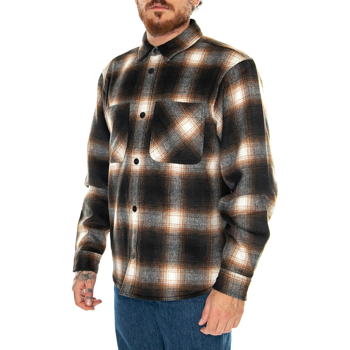 Moreau Shirt Jac Moreau Check, Deep H Brown - Giacca Uomo Marrone I032209.1PPXX . CARHARTT WIP 