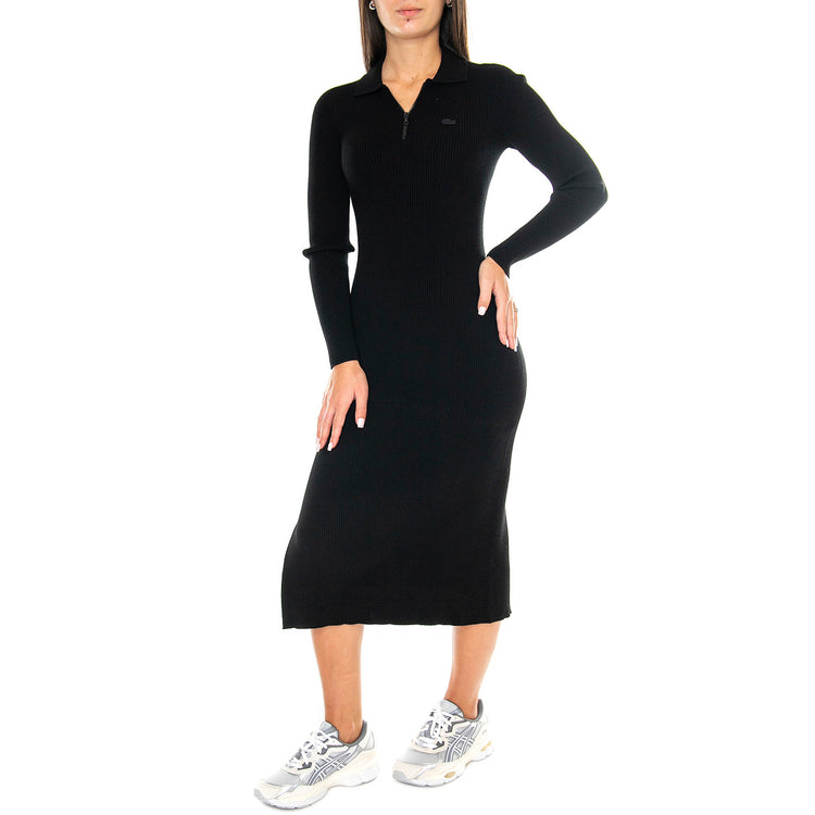 Abitino EF0632-031 - Vestito Donna Nero EF0632-031 . LACOSTE 