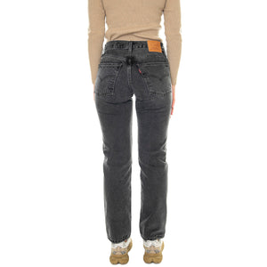 Middy Straight No Service Black - Pantaloni Denim Jeans Donna Grigi A4690-0000 . LEVIS 