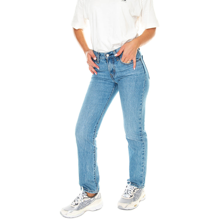 Middy Straight Good Grades Med Indigo Worn In - Pantaloni Denim Jeans Donna Blu A4690-0002 . LEVIS 