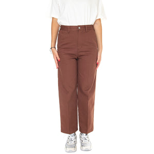 Brighton Carpenter Pant Sepia - Pantaloni Velluto Donna Marroni 242020087-SEP . OBEY 