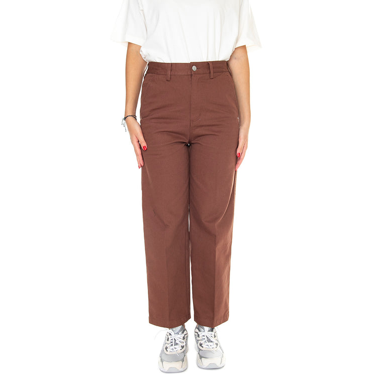 Brighton Carpenter Pant Sepia - Pantaloni Velluto Donna Marroni 242020087-SEP . OBEY 