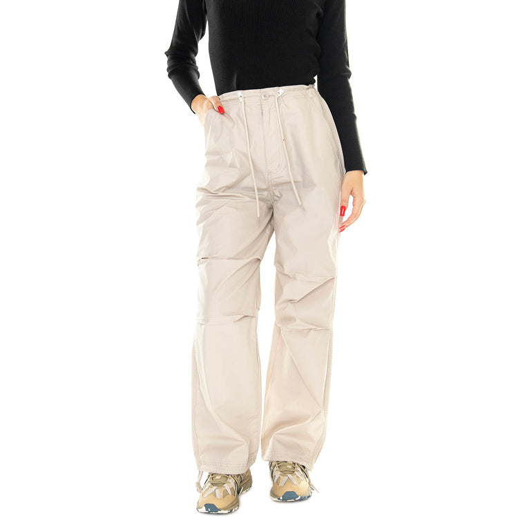 Mina Parcahute Pant Silver Grey - Pantaloni Donna Beige 242020102-SIG . OBEY 