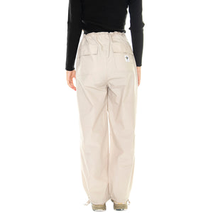 Mina Parcahute Pant Silver Grey - Pantaloni Donna Beige 242020102-SIG . OBEY 