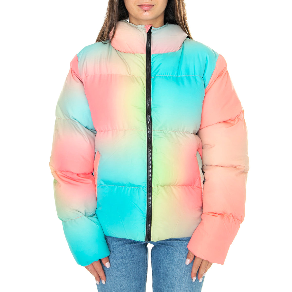 Glow Quilted Jacket All Over Print - Giacca Donna Multicolore Glow Quilted Jacket All Over Print . SANTA CRUZ 
