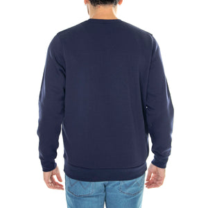 UA Essential Fleece Crew Blue Sweat - Felpa Girocollo Uomo Blu 77-1374250-410 . UNDER ARMOUR 