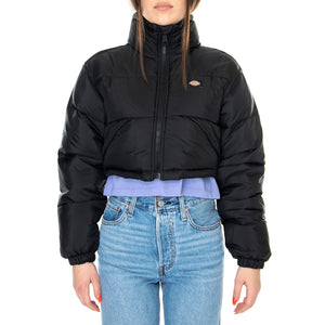 Alatina Cropped Black - Giacca Estiva Donna Nera DK0A4XR8BLK1 . DICKIES 