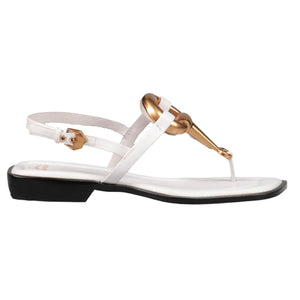 MATALA WHITE GOLD - Sandali Bassi Donna Bianchi JCSJC-1152-1-4-WHTGL . JEFFREY CAMPBELL 