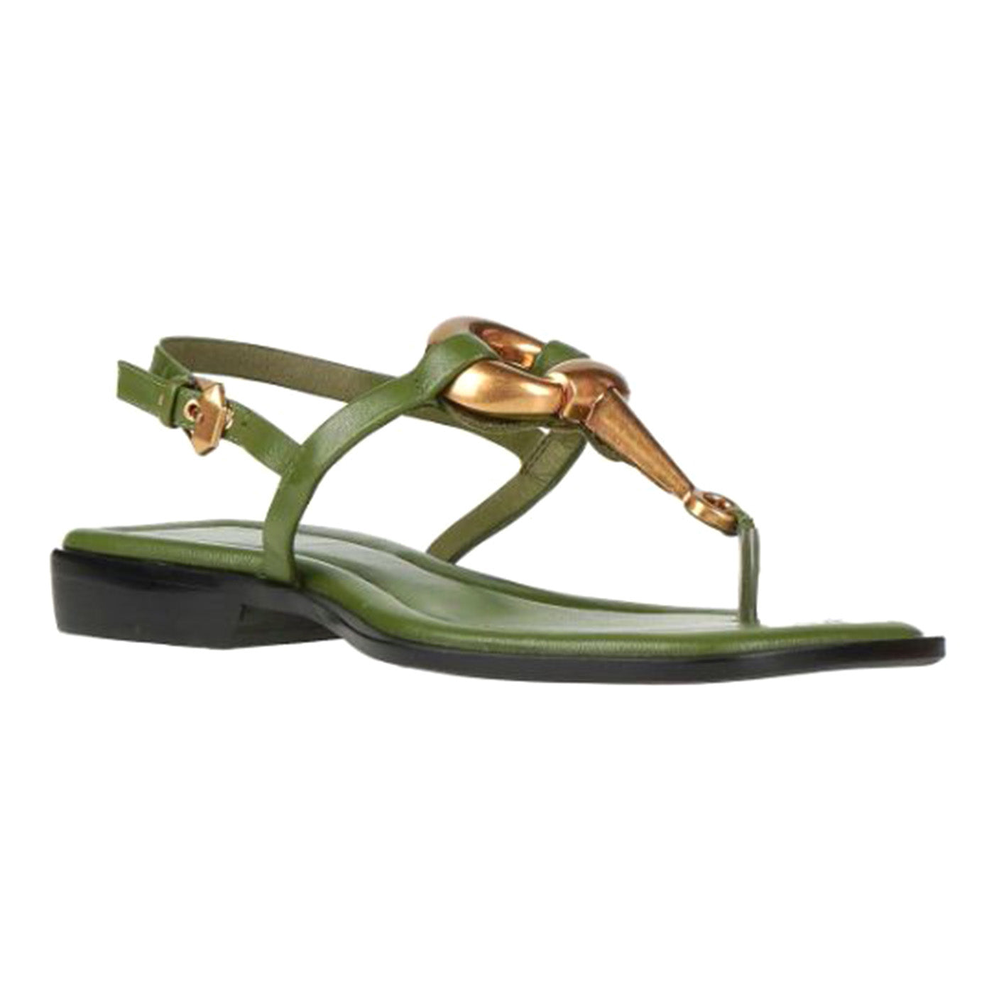 MATALA OLIVE GOLD - Sandali Bassi Donna Verdi JCSJC-1152-1-8-OLIGL . JEFFREY CAMPBELL 