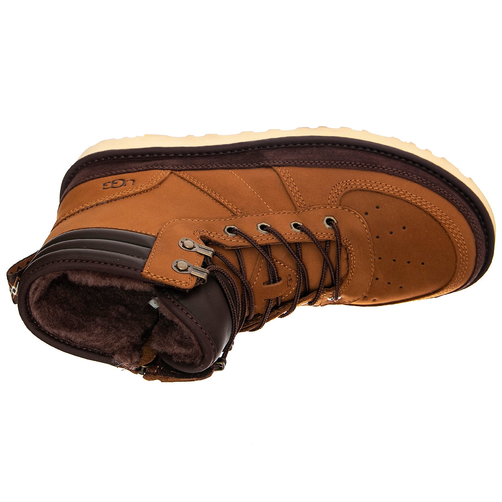 HIGHLAND SPORT - Stivaletti Stringati Profilo alla Caviglia Uomo Marroni UGMHIGSCSNB1122170M . UGG 