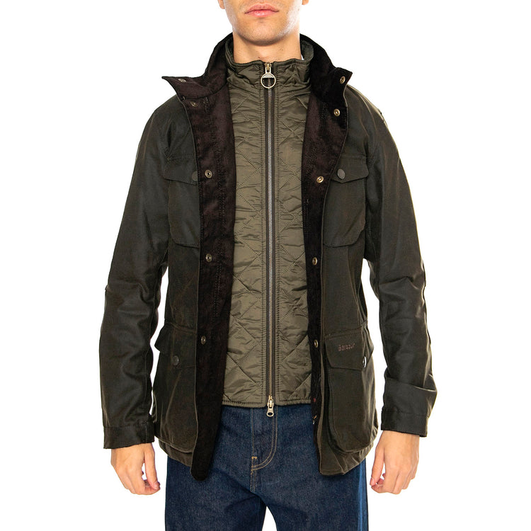 Ogston Wax Jacket Olive - Giacca Uomo Verde MWX0700-OL51 . BARBOUR 