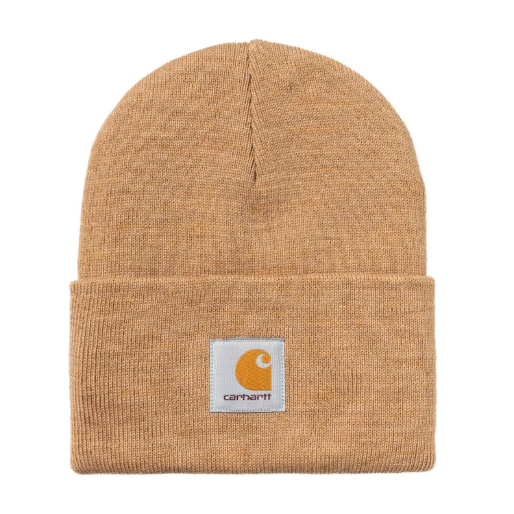 Acrylic Watch Hat Peanut Heather - Cappellino a Cuffia Marrone I020175.2ITXX . CARHARTT WIP 