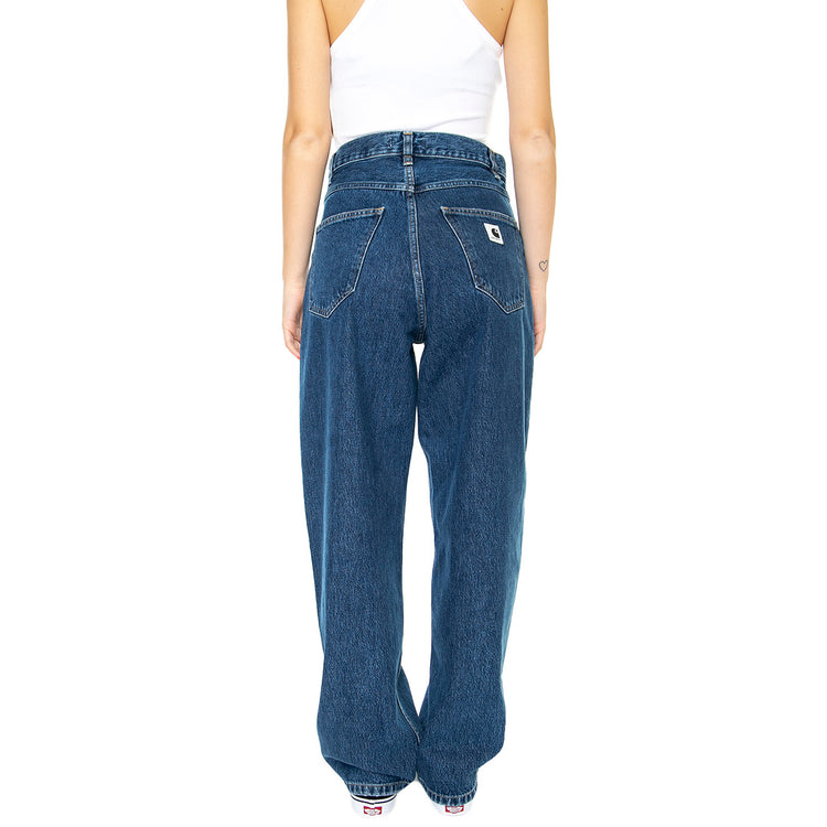 W' BRANDON PANT BLUE STONE WASHED - Pantaloni Denim Jeans Donna Blu I031918.0106 . CARHARTT WIP 