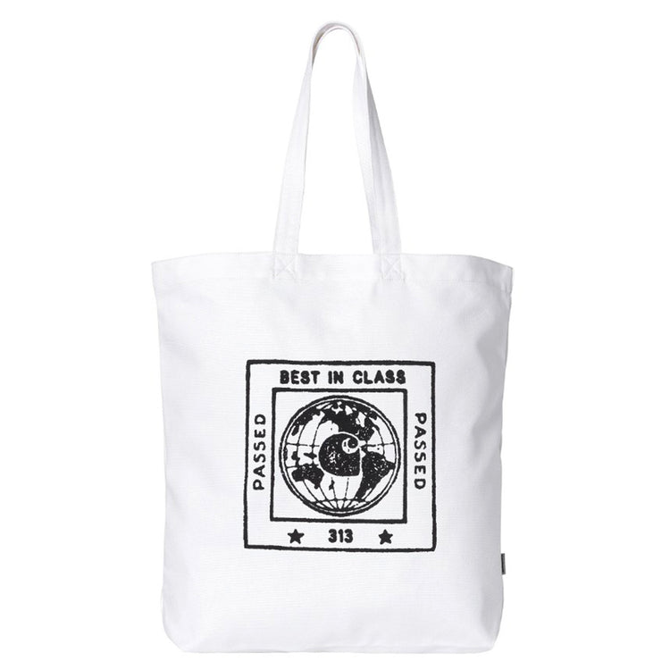 Stamp Tote White / Black - Bora Shopping Bag Bianca I033629.00AXX . CARHARTT WIP 