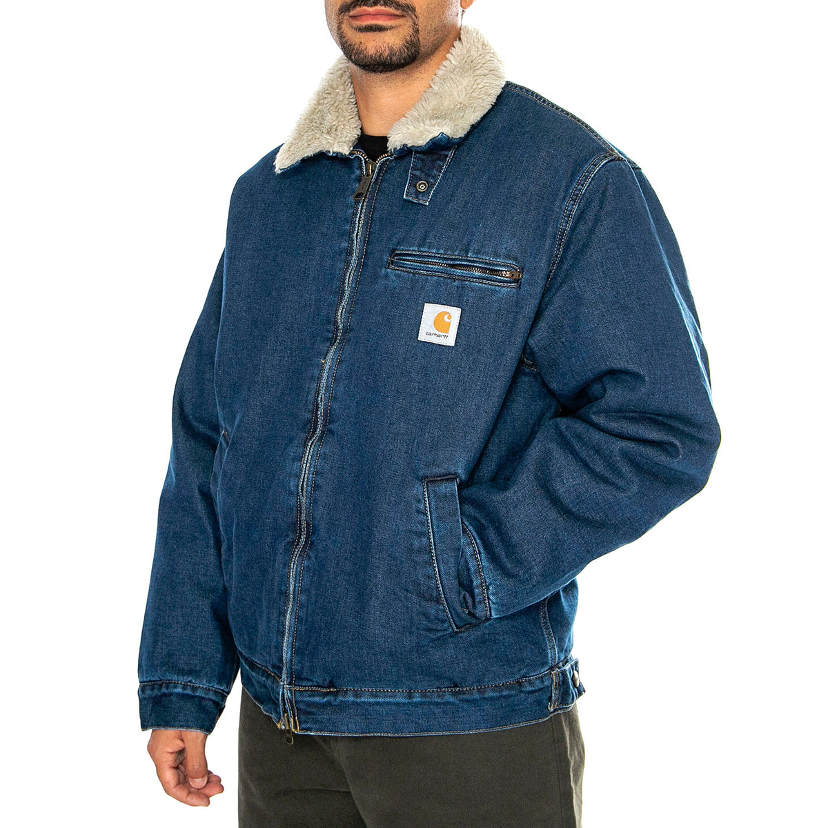 Herald Jacket Blue / Wall stone washed - Giacca Uomo Denim Jeans Blu I033765.2JR06 . CARHARTT WIP 