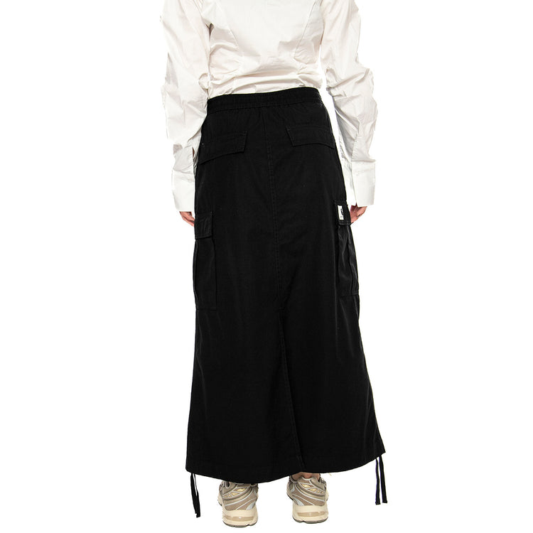 W' Cargo Skirt Long Black rinsed - Gonna Nera I033823.8902 . CARHARTT WIP 
