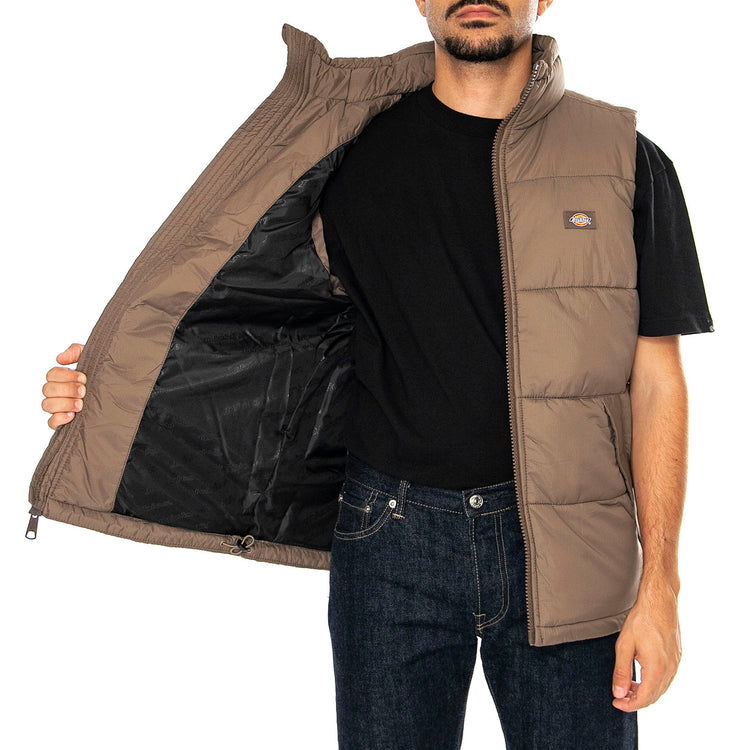 Waldenburg Vest Mushroom - Giacca Smanicata Uomo Marrone DK0A4Y2KMR11 . DICKIES 