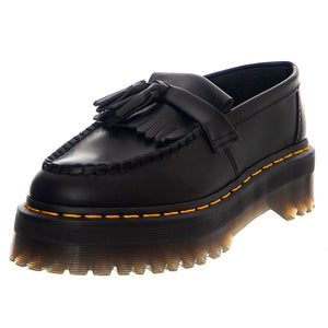 Adrian Quad Platform Loafers - Mocassini in Pelle con Nappe Donna Neri 27989001 . DR.MARTENS 