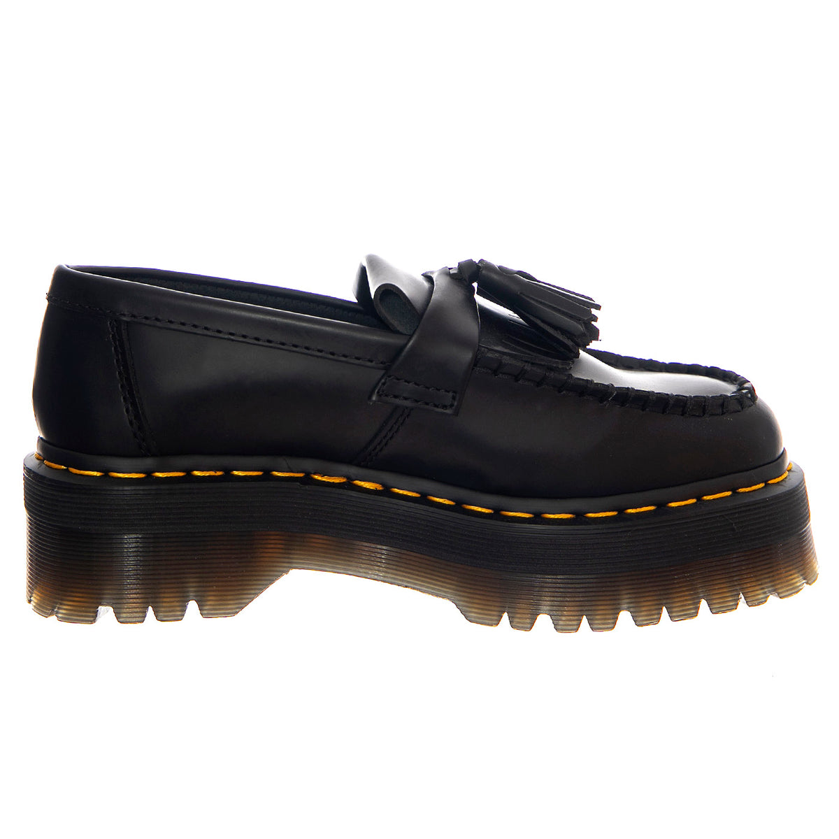Adrian Quad Platform Loafers - Mocassini in Pelle con Nappe Donna Neri 27989001 . DR.MARTENS 