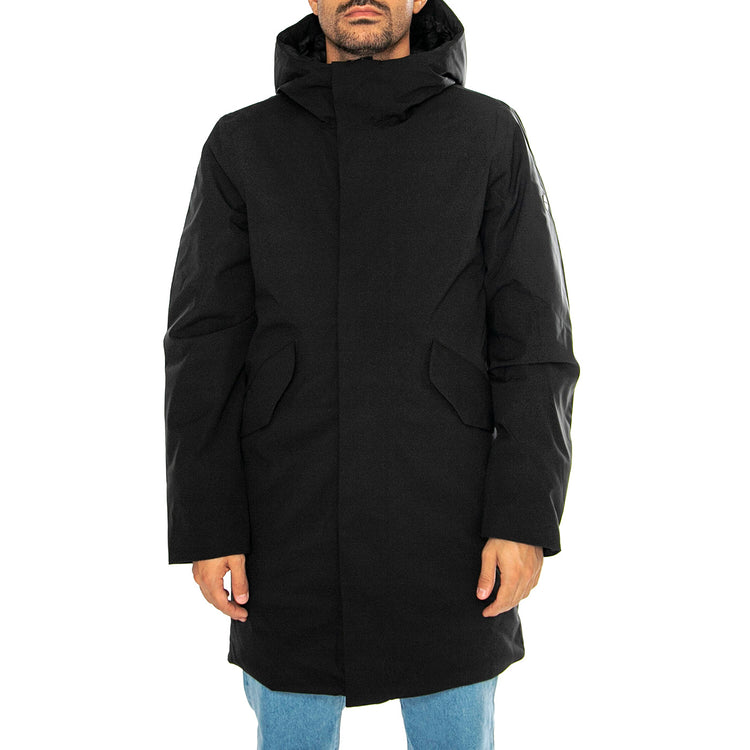 Hjalmar black - Giacca con Cappuccio Uomo Nera 331186-110 . ELVINE 