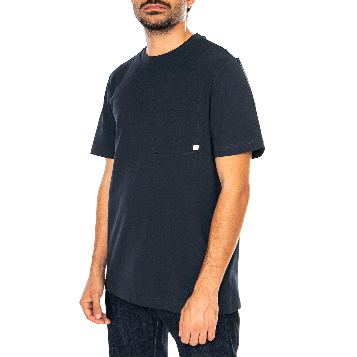 Stacy Pocket SS Tee True Navy - Maglietta Girocollo Uomo Blu F4KSD007-412 . FARAH 