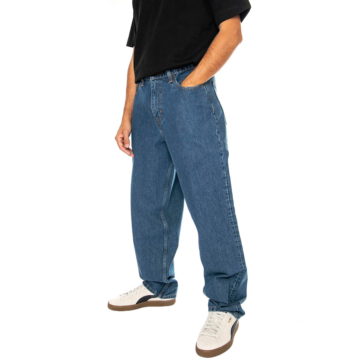 Skate Super Baggy Seeing Single Med Indigo Flat Finish - Pantaloni Denim Jeans Uomo Blu A4298-0007 . LEVIS 
