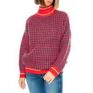 Jersey Rombo Azul Electrico - Maglione Donna Multicolore 15010306 . MD'M 