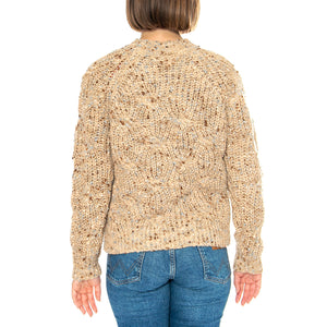 Jersey Arena - Maglione Donna Beige 15020017 . MD'M 