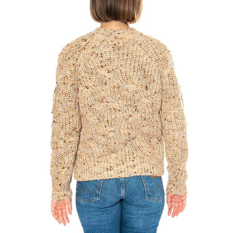 Jersey Arena - Maglione Donna Beige 15020017 . MD'M 