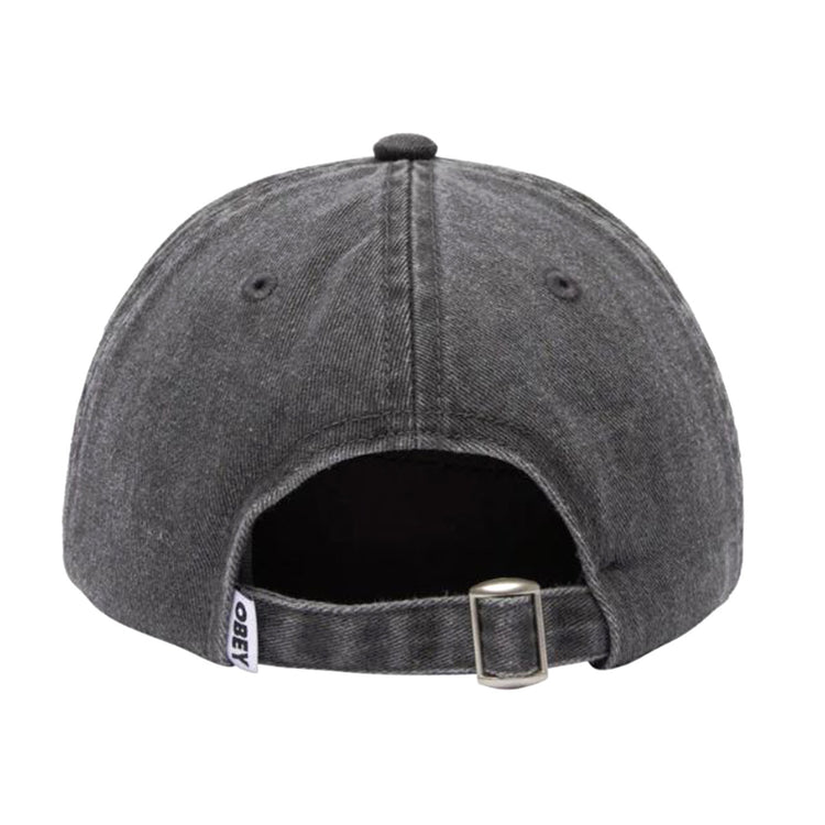 Pigment Mental 6 Panel Strapback Pigment Black - Cappellino con Visiera Nero 100580386-PIGMENT BLACK . OBEY 