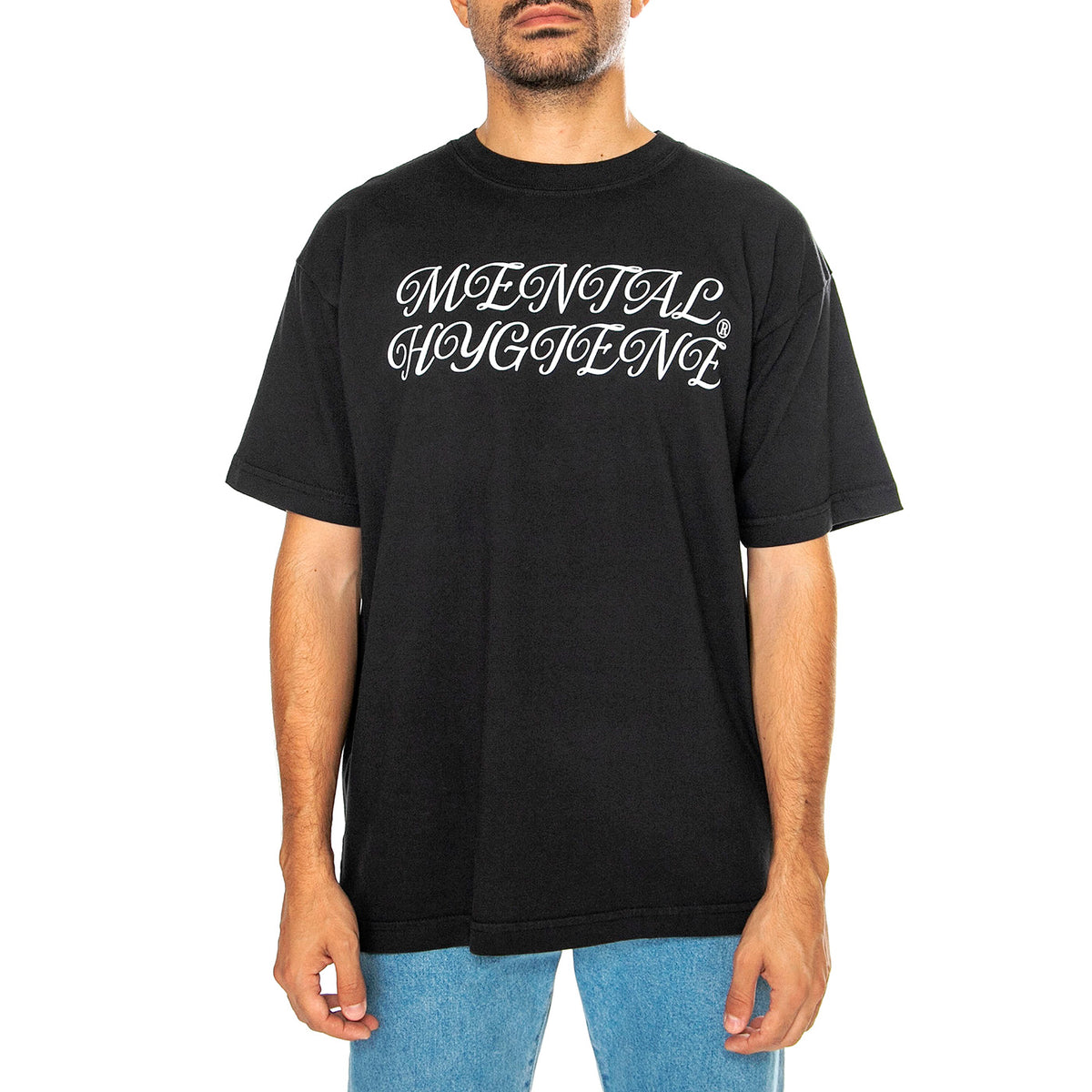 Obey Mental Hygiene Heavy Wight Tee Vintage Black - Maglietta Girocollo Uomo Nera 166913914-VBL . OBEY 