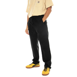 Sinus Loose 0007 Cot Lin Pant Noos Black - Pantaloni Uomo Neri 22028267-Black . ONLY & SONS 