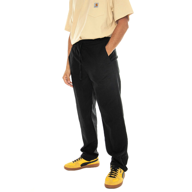 Sinus Loose 0007 Cot Lin Pant Noos Black - Pantaloni Uomo Neri 22028267-Black . ONLY & SONS 