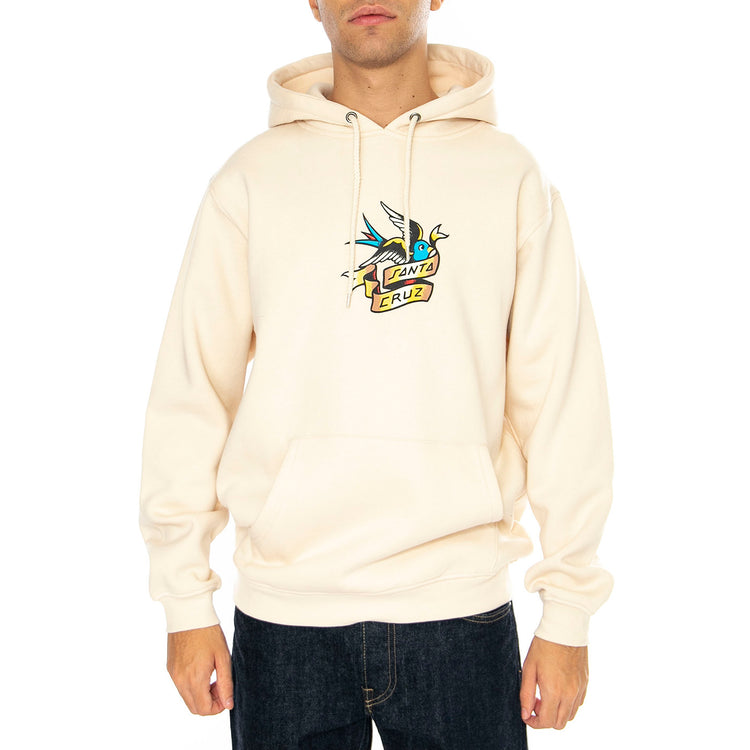 Sommer Sparrow Fronthood Chalk - Felpa Uomo Beige SCA-HDY-6307 . SANTA CRUZ 