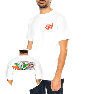 Meek Concrete Slasher XL White - Maglietta Girocollo Uomo Bianca SCA-TEE-11662 . SANTA CRUZ 