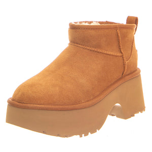 W Classic Ultra Mini New Heights Chestnut - Scarpe Donna Marroni 1158311-CHE . UGG 
