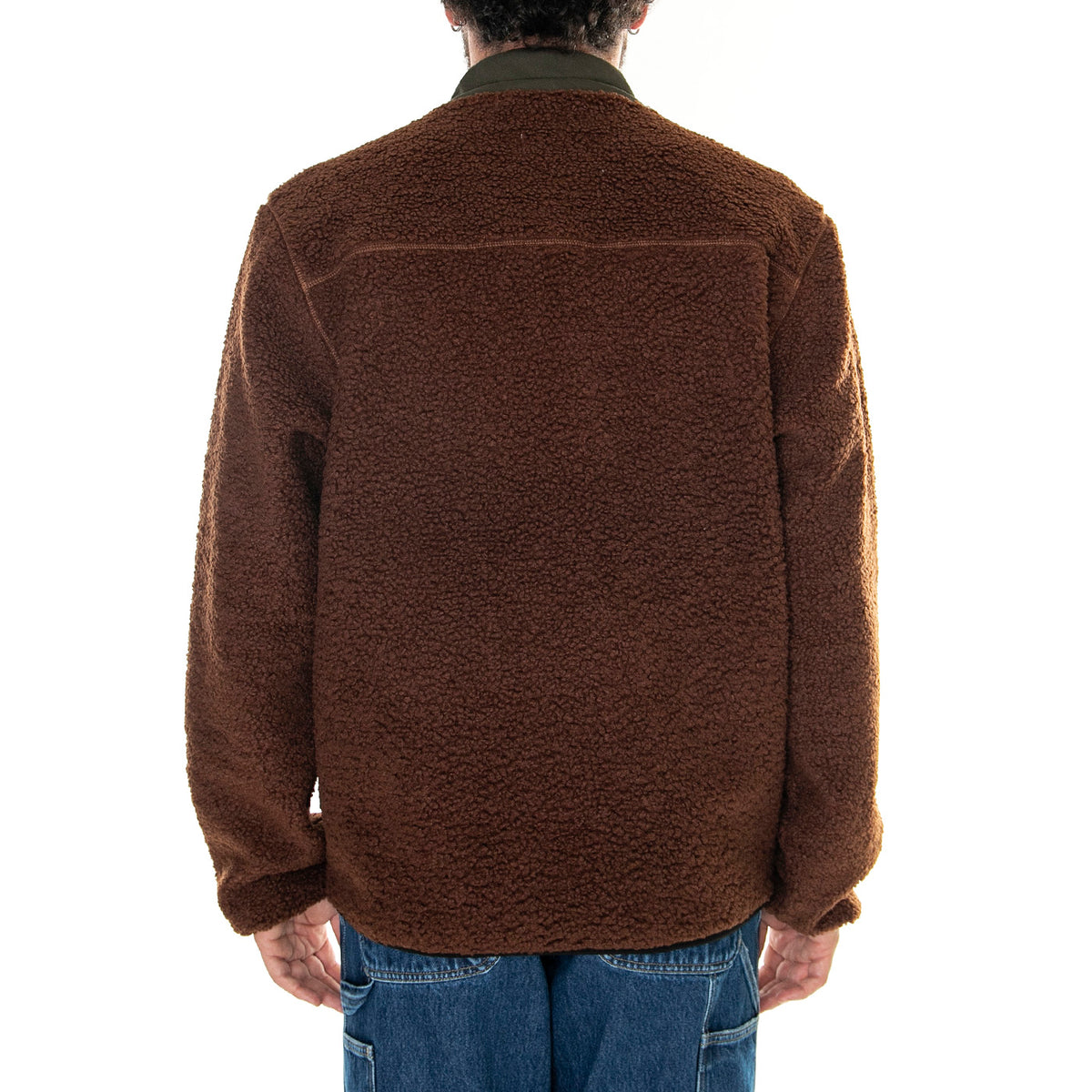 Full Zip Sherpa Brown - Giacca Uomo Marrone 6040068-13191 . CAT 