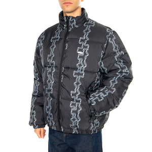 Benny Puffer Jacket Black Multi - Giacca Uomo Nera 121800507-BKM . OBEY 